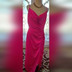 Milly Pink Dress spaghetti Strap Dress Hot Pink Size 8